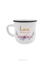 Productafbeelding Mug gold wording Love never fails