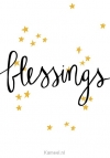 Productafbeelding Wenskaart Blessings