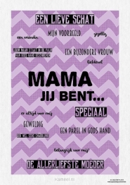 Productafbeelding Viltbord mama jij bent