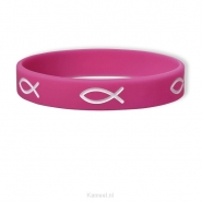 Productafbeelding Armband rubber vis roze