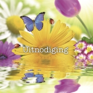 Productafbeelding Uitnodiging Kaart bloemen